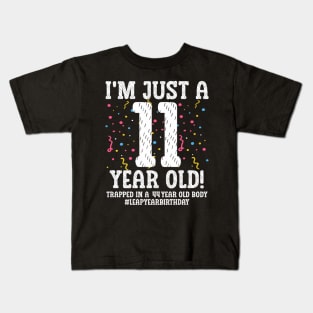 Leap Year Birthday 44Th Birthday Party Leap Day Birthday Kids T-Shirt